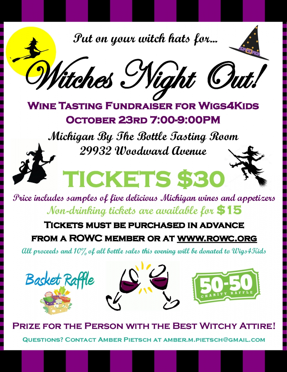 Join us for Witches Night Out! Wigs4Kids of Michigan Blog and News