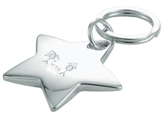 Star Keychain: $10.00 donation + s/h