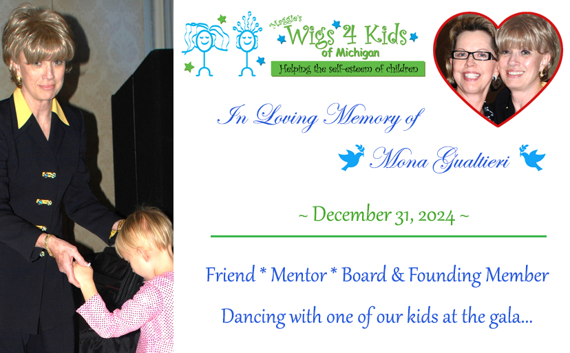 In Memory Donations - Maggie's Wigs 4 Kids of Michigan - Mona-collage